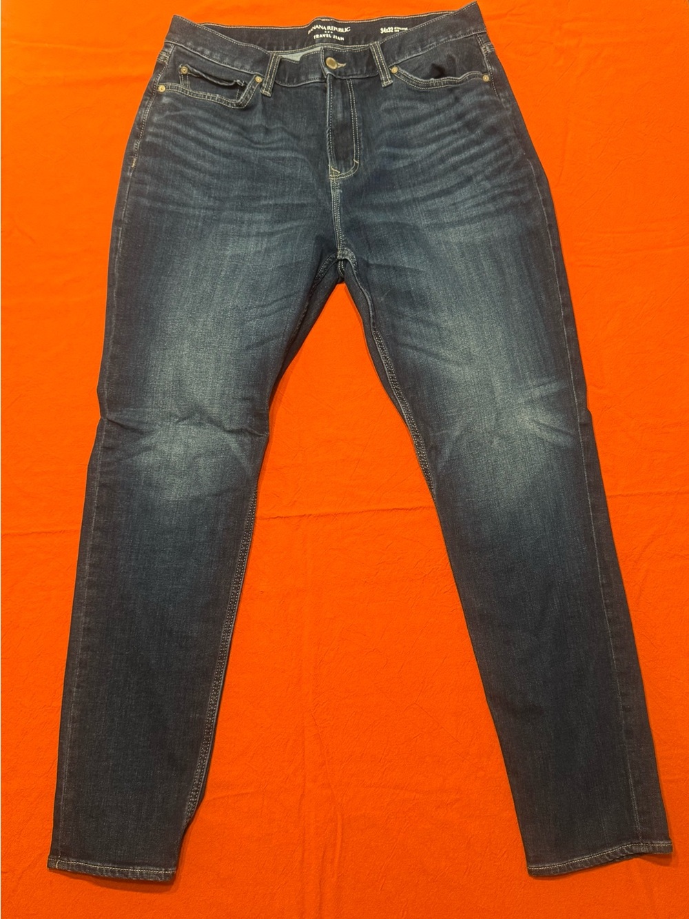 Banana Republic Men’s Slim Jeans in Dark Indigo. Travel Jean